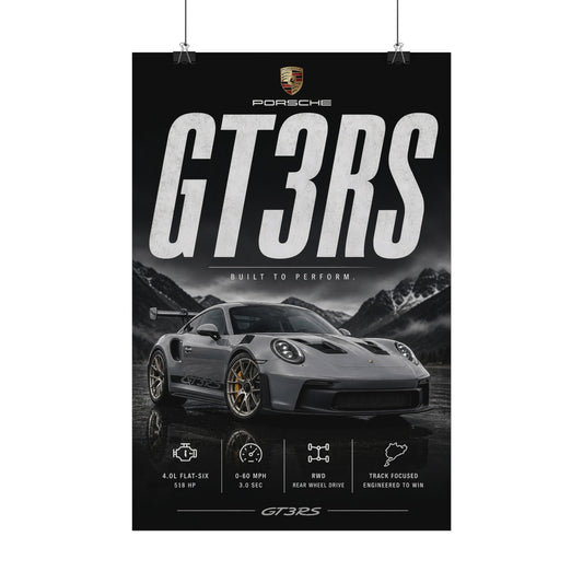 Porsche GT3 RS Satin Poster