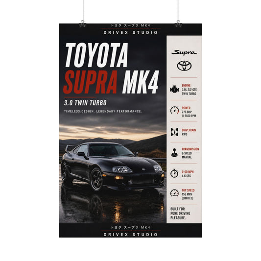Toyota Supra MK4 Satin Poster